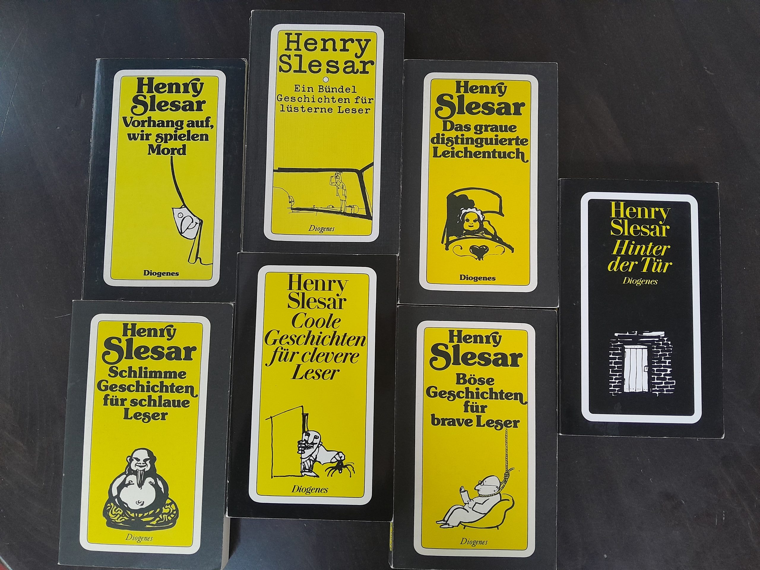 Henry Slesar Bücherkiste (5 x Diogenes Taschenbücher)