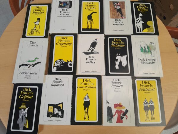 Dick Francis Bücherkiste (15 x TB/HC)