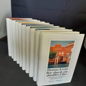 Donna Leon Hardcover-Krimikiste (Brunetti-Romane 21.-30. Fall)