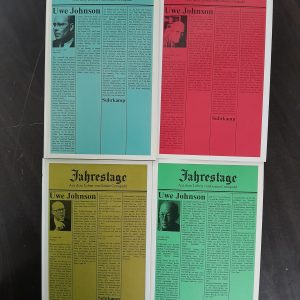 Uwe Johnson: Jahrestage 1-4. Aus dem Leben der Gesine Cresspahl