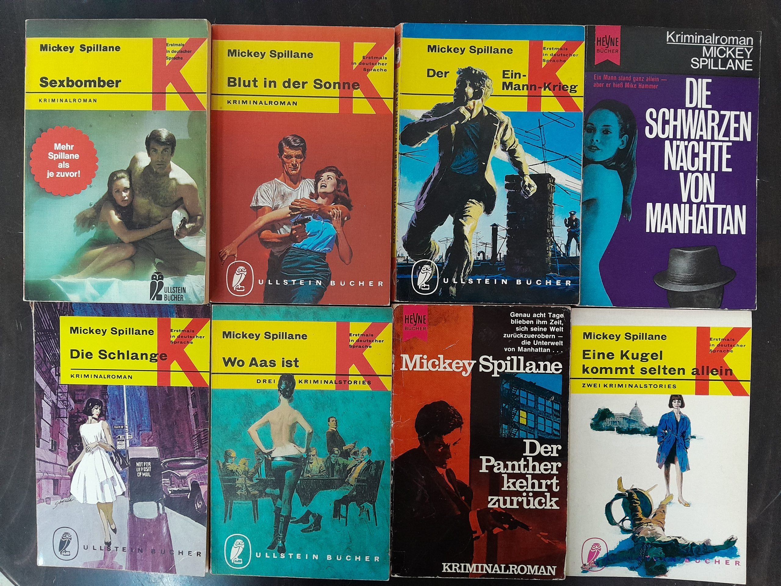 Mickey Spillane-Bücherkiste (8 x TB)