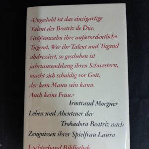 Irmtraud Morgner: Leben und Abenteuer der Trobadora Beatríz nach den Zeugnissen ihrer Spielfrau Laura