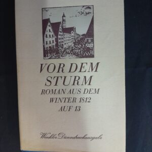 Theodor Fontane: Vor dem Sturm. Roman aus dem Winter 1812 auf 13