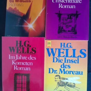 Kleines H.G. Wells Buchpaket (4 Romane im TB)