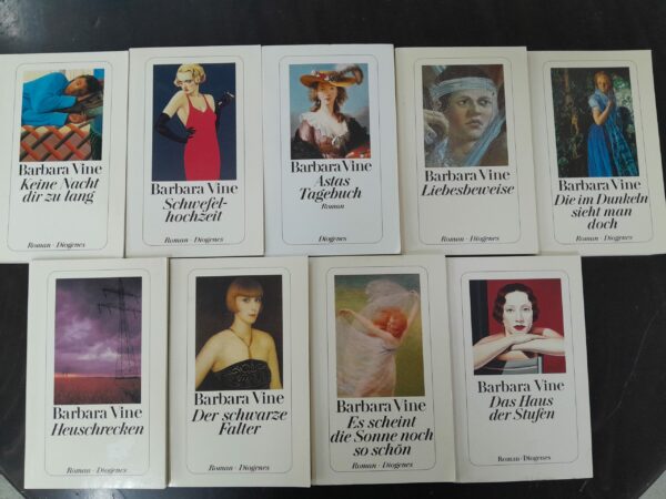 Barbara Vine Bücherkiste (9 x Diogenes-TB)