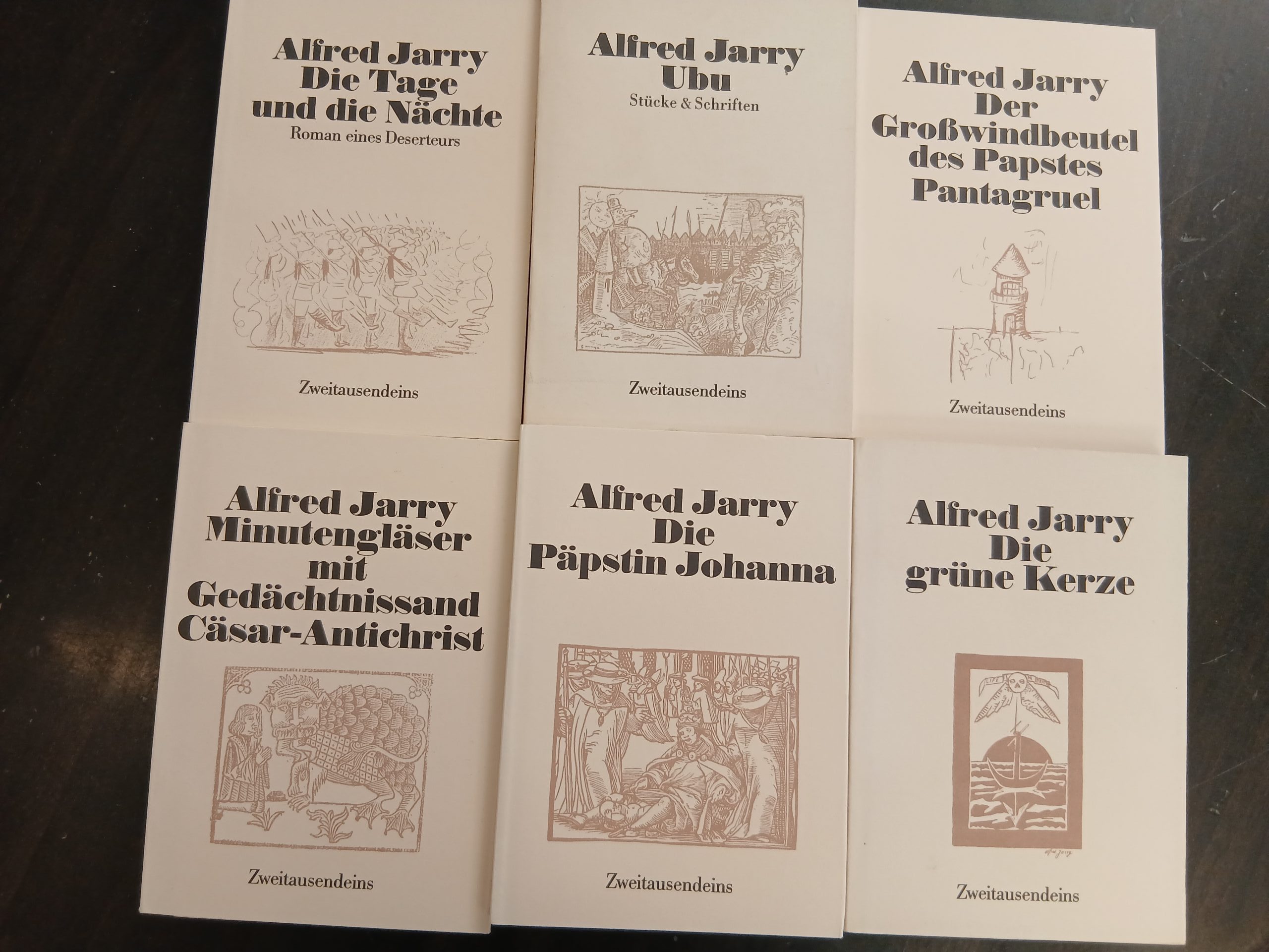 Alfred Jarry Bücherkiste (6 x TB Zweitausendeins)